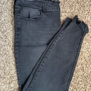 Maurices Washed Black Skinny Jeans